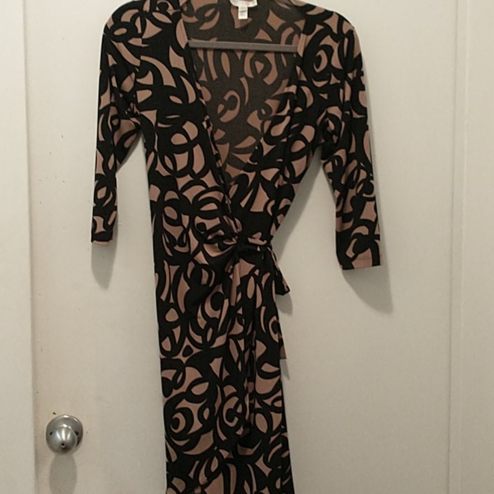 Long sleeve wrap dress